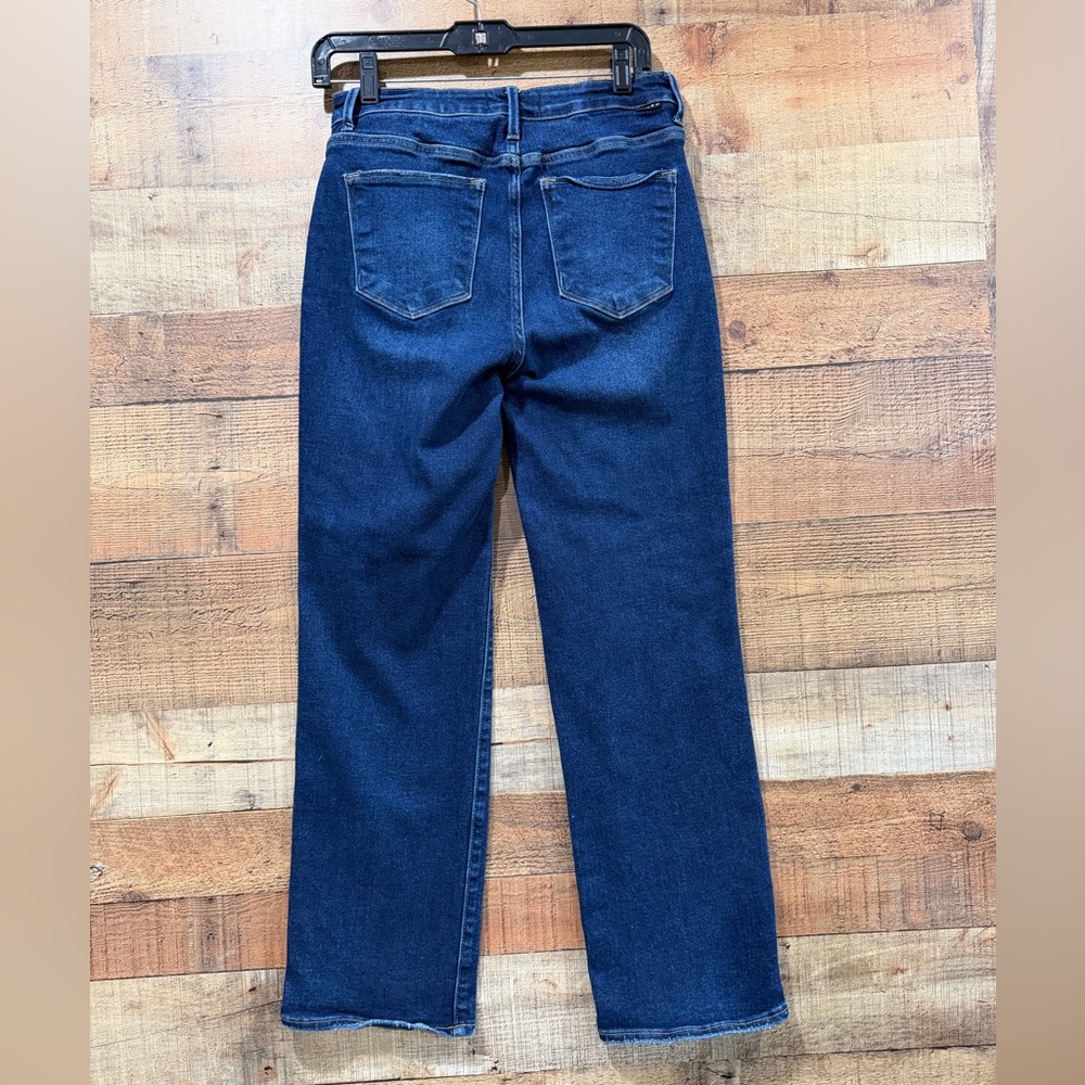 Risen Women's Crossover Dark Wash Blue Jeans Size 29 - Picture 3 of 6